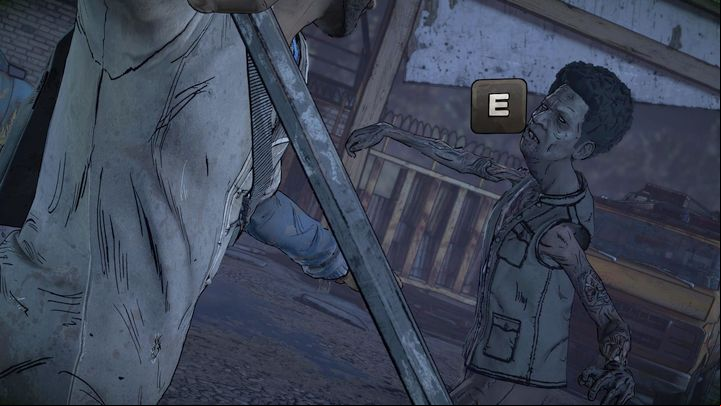 After the conversation, youll have to repel a walker attack - Chapter 1 - Family Road Trip | Episode 1 - Episode 1: Ties that Bind - Part 1 - The Walking Dead: The Telltale Series - A New Frontier Game Guide