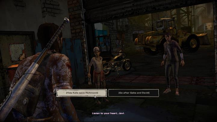 The final choice takes place at the end of the third chapter - Important choices | Episode 5 - Episode 5: From the Gallows - The Walking Dead: The Telltale Series - A New Frontier Game Guide