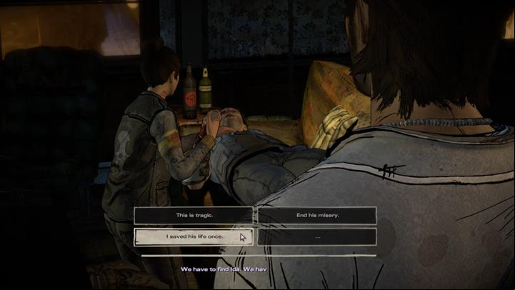 David has entered the room at the end of your conversation - Chapter 2 - Promises and Lies | Episode 5 - Episode 5: From the Gallows - The Walking Dead: The Telltale Series - A New Frontier Game Guide