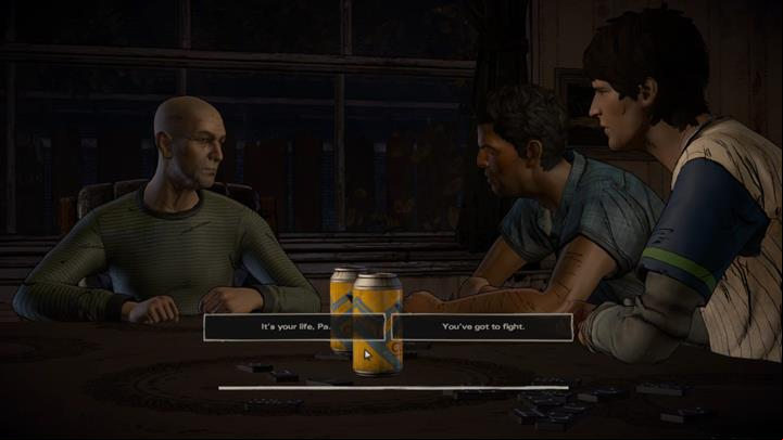 You are left with a choice: you can plead with your father to continue fighting the disease, or tell him that it is his life and he can do what he wants - Chapter 1 - Sole Survivors | Episode 5 - Episode 5: From the Gallows - The Walking Dead: The Telltale Series - A New Frontier Game Guide