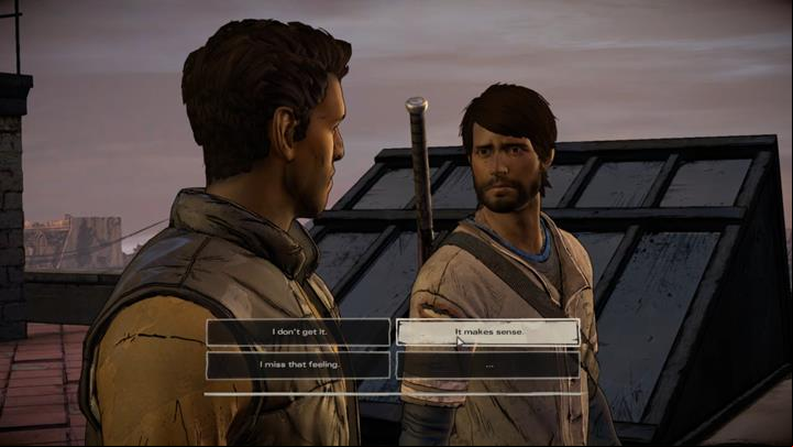 The choice is followed by additional Dialogues - Chapter 3 - Family Values | Episode 5 - Episode 5: From the Gallows - The Walking Dead: The Telltale Series - A New Frontier Game Guide