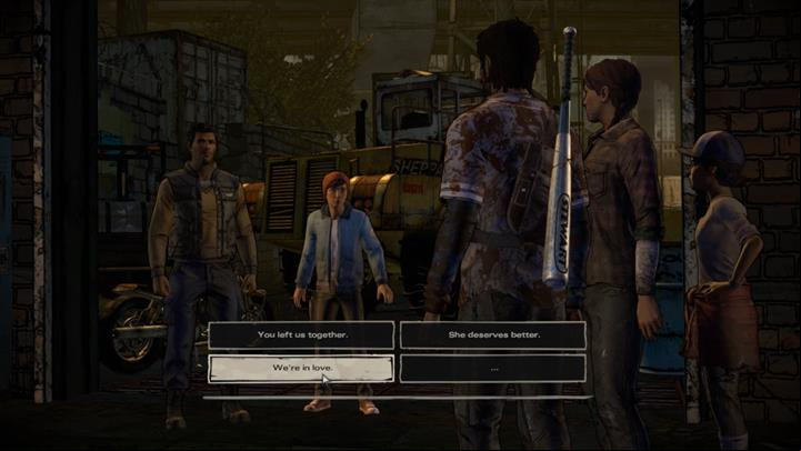 If youve professed your feelings to Kate, David will confront you, leading to an argument and another major choice found in this episode - Chapter 3 - Family Values | Episode 5 - Episode 5: From the Gallows - The Walking Dead: The Telltale Series - A New Frontier Game Guide