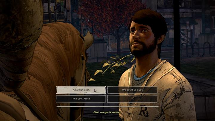Javi encounters Jesus after leaving the church - Chapter 5 - Second Chances | Episode 5 - Episode 5: From the Gallows - The Walking Dead: The Telltale Series - A New Frontier Game Guide