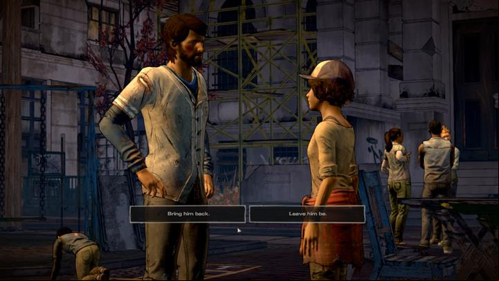 Finally, Clementine will ask for your definite input on how to handle AJ - Chapter 6 - The Dawn Breaks | Episode 5 - Episode 5: From the Gallows - The Walking Dead: The Telltale Series - A New Frontier Game Guide