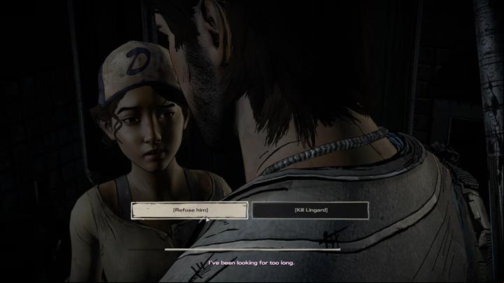 The second important choice happens in the course of chapter four - Important Choices | Episode 4 - Episode 4: Thicker than Water - The Walking Dead: The Telltale Series - A New Frontier Game Guide