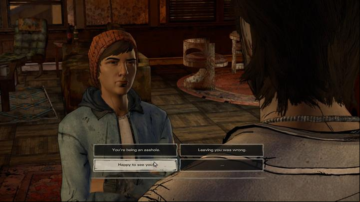 Youll soon reach a safe location guarded by Gabe, who will greet you with a warm welcome - Chapter 2 - Across the Water | Episode 4 - Episode 4: Thicker than Water - The Walking Dead: The Telltale Series - A New Frontier Game Guide
