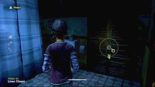 Hide in the closet - Chapter 8 - Getting Supplies | Episode 1: All That Remains - Episode 1: All That Remains - The Walking Dead: Season Two Game Guide