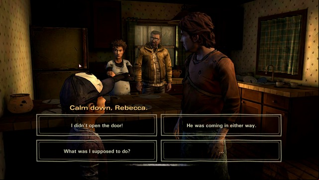 Talking to the group - Chapter 3 - Departure | Episode 2: A House Divided - Episode 2: A House Divided - The Walking Dead: Season Two Game Guide