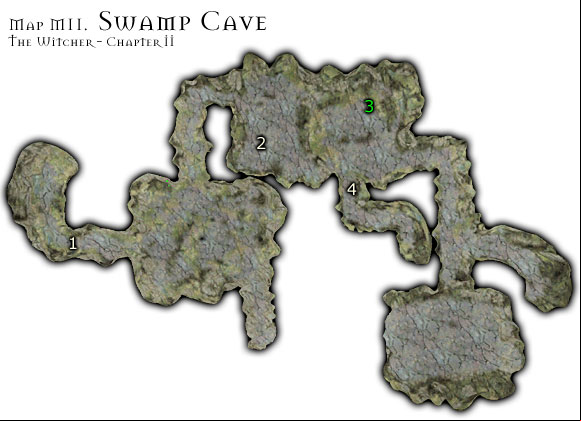 1 - Map M11 - Swamp Cave | Walkthrough - Maps | Chapter II - The Witcher Game Guide & Walkthrough