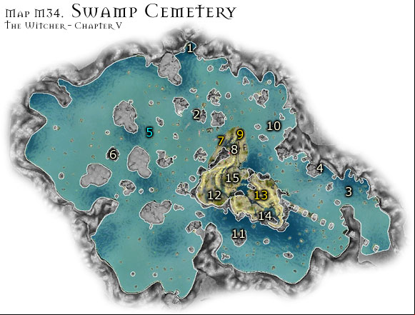 Regardless of which side youre on, after entering the Swamps (and killing a few monsters), the Order will come to help you - led by the Grand Master, Jacob - Map M34 - Swamp Cemetery | Walkthrough - Maps | Chapter V - The Witcher Game Guide & Walkthrough