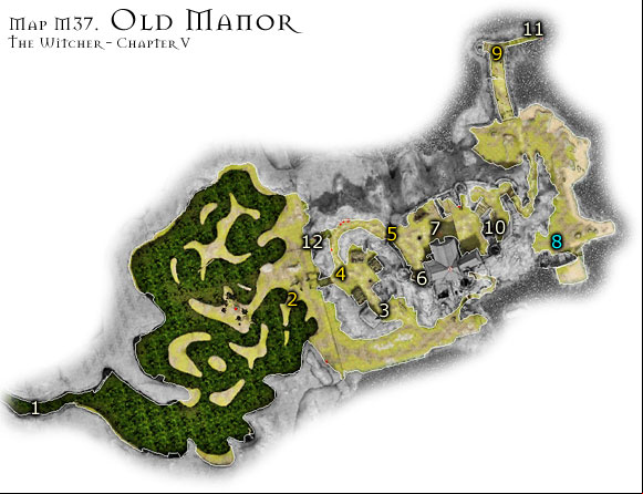 1 - Map M37 - Old Manor | Walkthrough - Maps | Chapter V - The Witcher Game Guide & Walkthrough