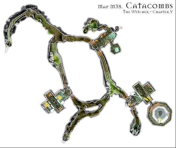 to use strong style to fight Greater Mutants and fast style for any other type of enemy here - Map M38 - Catacombs | Walkthrough - Maps | Chapter V - The Witcher Game Guide & Walkthrough