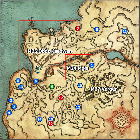 1 - M23 Pontar Valley; M24 Mist - Maps - The Witcher 2 Assassins of Kings Guide