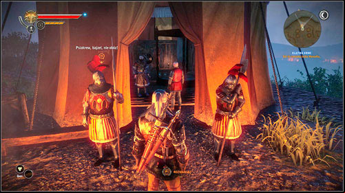 Time to collect the reward - unfortunately the King will be having a guest and the guards wont want to let you in - The Blood Curse (steps 8-17) - Main missions - The Witcher 2 Assassins of Kings Guide