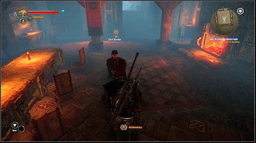 After collapsing the last tunnel, leave the tunnel and head to the elder, Cecil Burdon (M15, 12), to get your reward - Hey, Works on in the Mines! - Side missions - The Witcher 2 Assassins of Kings Guide