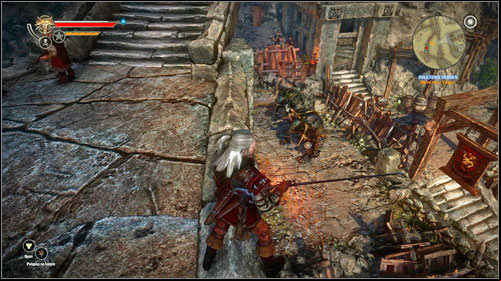 After a short talk with Saskia, leave the cave and return to Vergen (M22, 1) - Vergen Besieged | Iorweth - Main missions - The Witcher 2 Assassins of Kings Guide