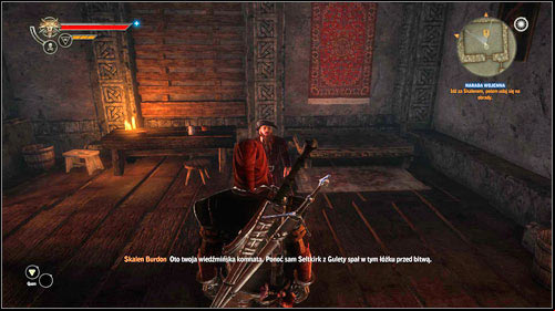 Right after reaching Vergen, you will first have to accommodate in your chamber - The War Council - Main missions - The Witcher 2 Assassins of Kings Guide