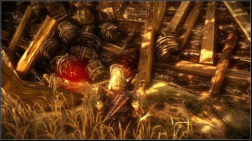Right beside the Kayrans nest, you will find a ship wreck (impossible to miss) (M8, 13) - Mystic River | Recurring missions - Recurring missions - The Witcher 2 Assassins of Kings Guide