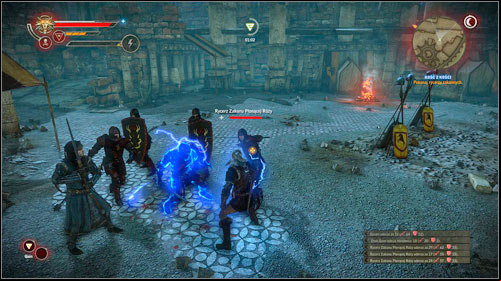 If you decide to give Anais to Natalis, you will be attacked by the Knights of the Flaming Rose after leaving the tower - Of his Blood and Bone - Main missions - Roche - The Witcher 2 Assassins of Kings Guide