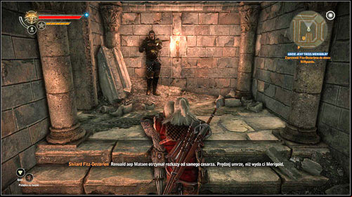 If you are following Iorweths path and choose to save Triss in the dungeons, you will take the ambassador hostage - Where is Triss Merigold? | Common main missions - Main missions - Common - The Witcher 2 Assassins of Kings Guide