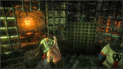 After regaining control, you will be able to: simply free yourself (left mouse button) or provoke the guards (right mouse button) - The Dungeons of the La Valettes (steps 1-4) - Main missions - The Witcher 2 Assassins of Kings Guide