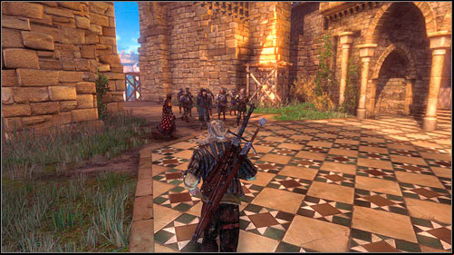 Return to the courtyard and talk with Foltest - To the Temple - Main missions - The Witcher 2 Assassins of Kings Guide