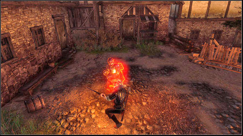 A bit further you will come across some more soldiers and the Commander (M3, 2) - Woe to the Vanquished - Side missions - The Witcher 2 Assassins of Kings Guide