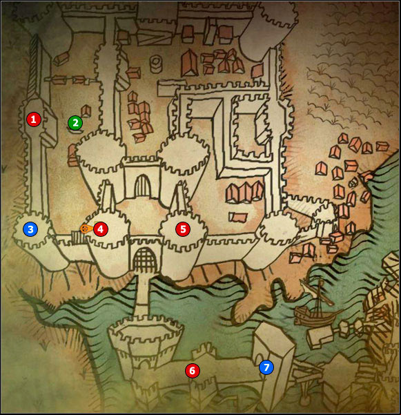1 - M1 Camp of Foltests Army; M2 La Valette Castle - Maps - The Witcher 2 Assassins of Kings Guide