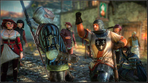 Approach one of the guards - By the Gods - Stringing Up Sods - Main missions - The Witcher 2 Assassins of Kings Guide