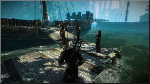 After finishing the above missions, right beside the gate to Loredos residence you will meet Triss - The Assassins of Kings (steps 1-6) | Act 1 main mission - Main missions - The Witcher 2 Assassins of Kings Guide