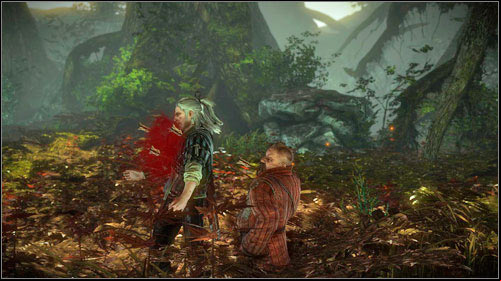 After getting rid of the monster, Iorweth will arrive accompanied by archers, who will start aiming at you - The Assassins of Kings (steps 1-6) | Act 1 main mission - Main missions - The Witcher 2 Assassins of Kings Guide