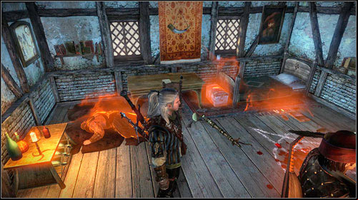 Go out of the tavern and up the stairs to its upper part - the door on the left lead into Shealas room - Where is Triss Merigold? | Act I main missions - Main missions - The Witcher 2 Assassins of Kings Guide