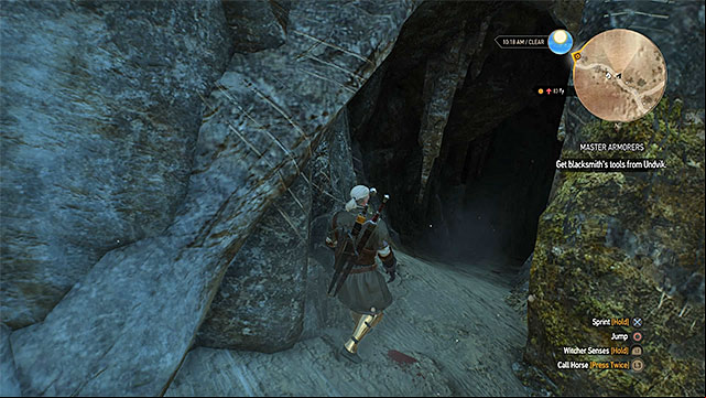One of the entrances to cave complex - The Witcher 3 Wild Hunt: Side quests, Crows Perch - list, walkthrough - Crows Perch - The Witcher 3 Wild Hunt Guide