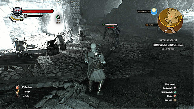Kill the rock troll and find the toolbox - The Witcher 3 Wild Hunt: Side quests, Crows Perch - list, walkthrough - Crows Perch - The Witcher 3 Wild Hunt Guide