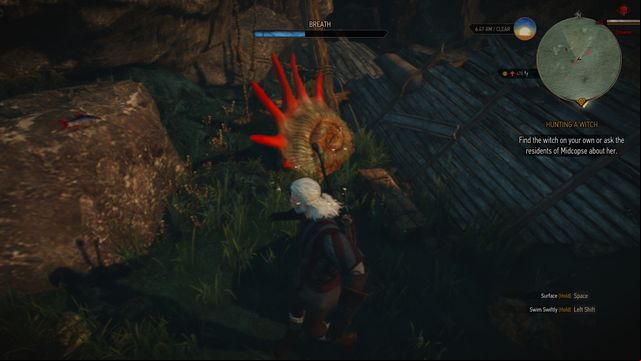 If you take the treasure and swim away quickly, the drowners shouldnt bother you too much. - The Witcher 3 Wild Hunt: Treasure hunt, Midcopse - walkthrough - Midcopse - The Witcher 3 Wild Hunt Guide