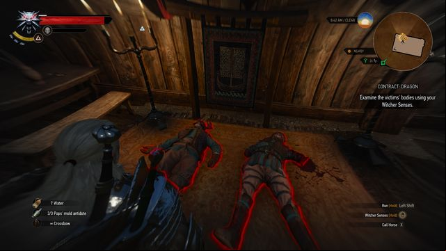 Examine the hunters bodies to learn something about the monster. - The Witcher 3 Wild Hunt: Witcher contracts in Kaer Muire - list, walkthrough - Kaer Muire - The Witcher 3 Wild Hunt Guide