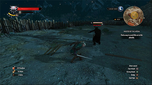 Dont attack the ghost during the second fight on the arena - The Witcher 3 Wild Hunt: Side quests in Spikeroog - list, walkthrough - Spikeroog - The Witcher 3 Wild Hunt Guide