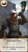 The last card is a positive one - Commanders Horn - The Witcher 3 Wild Hunt: Basics of the Gwent game - Gwent game - The Witcher 3 Wild Hunt Guide