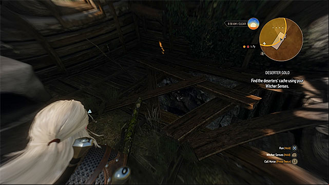 The age to the basement can be easily unlocked with Aard sign - The Witcher 3 Wild Hunt: Treasure hunt - list, walkthrough - Prologue and White Orchard - The Witcher 3 Wild Hunt Guide
