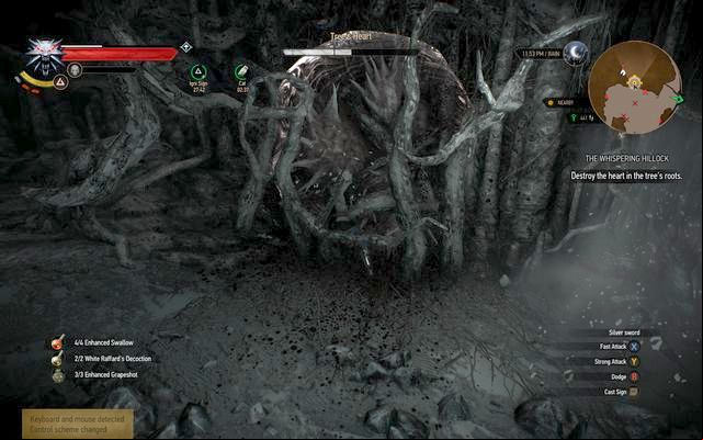 The heart of the tree - the prison of the ghost - The Witcher 3 Wild Hunt: Side quests, Crookbag Bog - walkthrough - Crookback Bog - The Witcher 3 Wild Hunt Guide