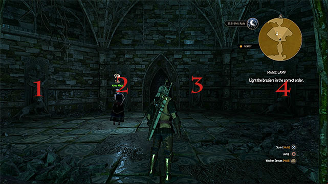 This quest can be unlocked during the main quest Wandering in the Dark - the one in which you investigate the mage hideout accompanied by Keira Metz (M10,6) - The Witcher 3 Wild Hunt: Side quests, Fyke Isle - walkthrough - Fyke Isle - The Witcher 3 Wild Hunt Guide