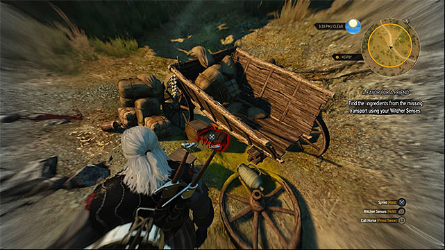 The place where you find the package for Keira - The Witcher 3 Wild Hunt: Side quests, Midcopse - walkthrough - Midcopse - The Witcher 3 Wild Hunt Guide