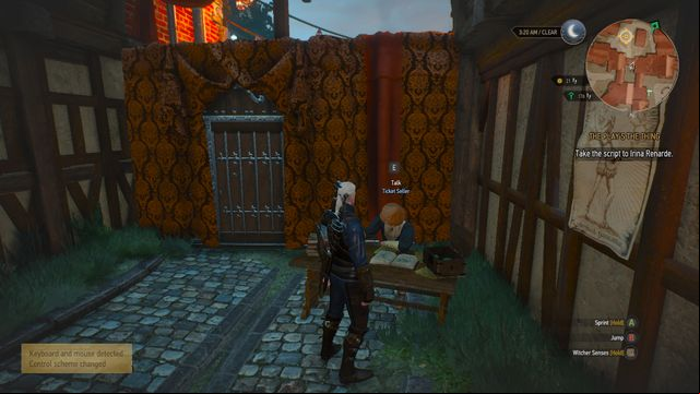 Buy the ticket for the door to open - The Witcher 3 Wild Hunt: The Plays The Thing - walkthrough - Free City of Novigrad - The Witcher 3 Wild Hunt Guide