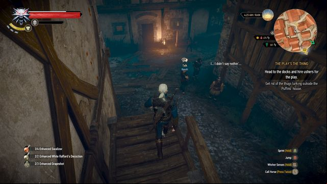 Bandits harassing the Puffins - The Witcher 3 Wild Hunt: The Plays The Thing - walkthrough - Free City of Novigrad - The Witcher 3 Wild Hunt Guide