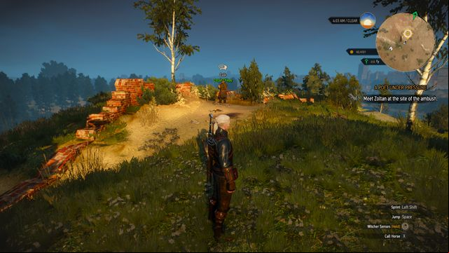 Meeting with Zoltan at the hill - The Witcher 3 Wild Hunt: A Poet Under Pressure - walkthrough - Free City of Novigrad - The Witcher 3 Wild Hunt Guide