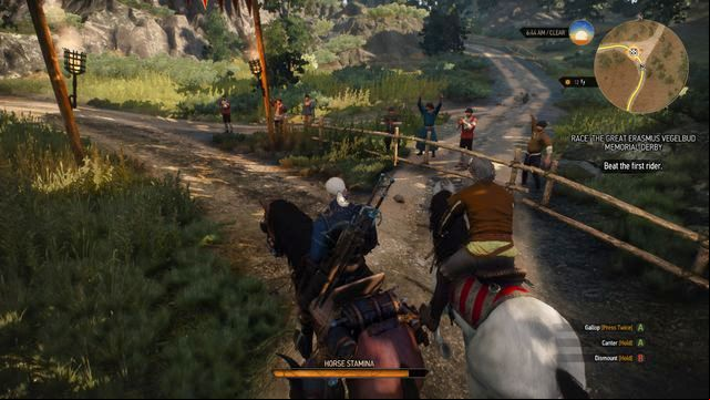 Participate in the race by talking to the organizer - The Witcher 3 Wild Hunt: Side quests, Vegelbud Residence - list, walkthrough - Vegelbud Residence - The Witcher 3 Wild Hunt Guide