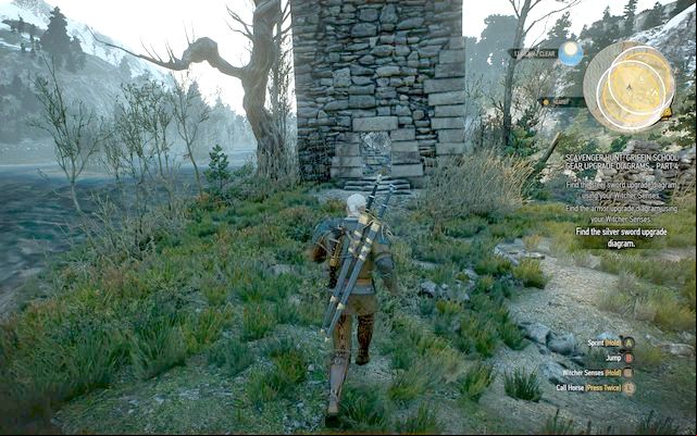 Tower by which you will find the chest. - The Witcher 3 Wild Hunt: Mastercrafted Griffin School Gear - Griffin School Gear - The Witcher 3 Wild Hunt Guide