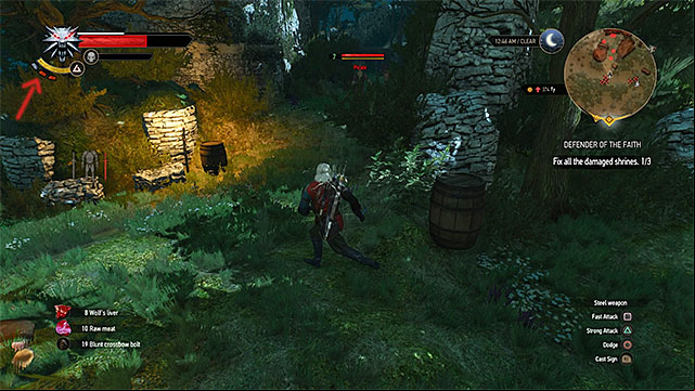 The current adrenaline level is shown in the left upper corner of the screen - The Witcher 3 Wild Hunt: Adrenaline - how to gain it and what is it used for? - Combat - The Witcher 3 Wild Hunt Guide