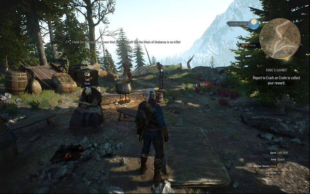 Meet with Yennefer in druids camp - The Witcher 3 Wild Hunt: Echoes of the Past - walkthrough - Kaer Trolde - The Witcher 3 Wild Hunt Guide