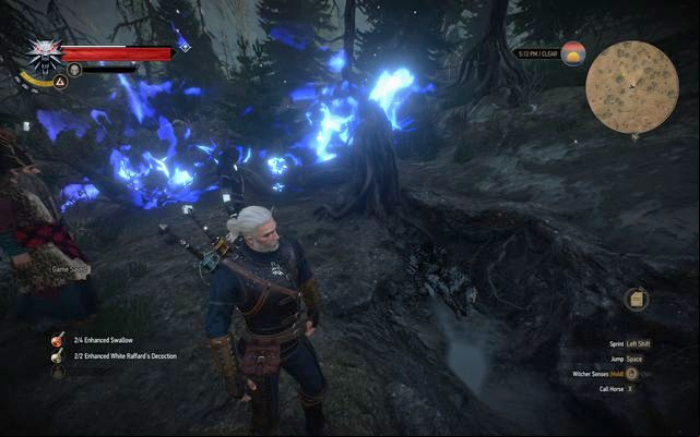 Examine the fallen tree - The Witcher 3 Wild Hunt: Echoes of the Past - walkthrough - Kaer Trolde - The Witcher 3 Wild Hunt Guide